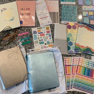 ‼️SOLD‼️ HUGE Bundle of Erin Condren Petite Planner Folios, Journals, Stickers+